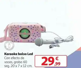 Alcampo Karaoke Bolso Led 20 x 7 x 12 cm oferta