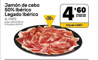 AhorraMas Jamón De Cebo 50% Ibérico Legado Ibérico oferta