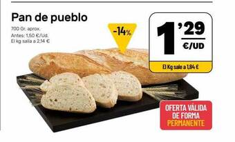 AhorraMas Pan De Pueblo oferta