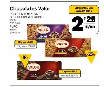 AhorraMas Chocolates Valor oferta