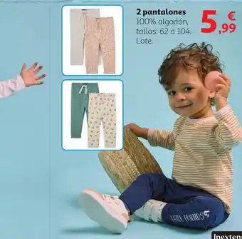 Alcampo 2 pantalones oferta
