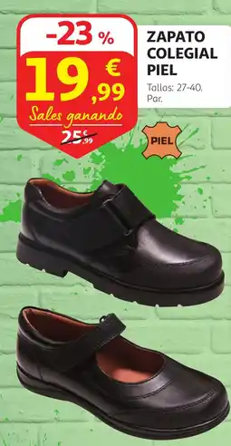 Alcampo ZAPATO COLEGIAL PIEL oferta
