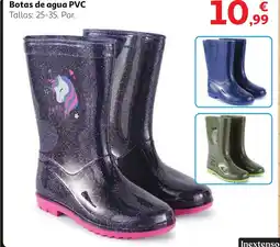 Alcampo Botas de agua PVC Tallas: 25-35. Par. oferta
