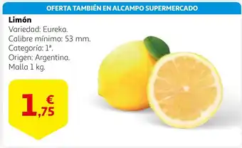 Alcampo Limón oferta