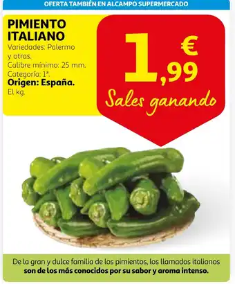 Alcampo PIMIENTO ITALIANO oferta