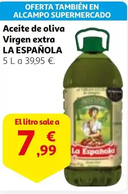 Alcampo Aceite de oliva Virgen extra LA ESPAÑOLA 5 L oferta