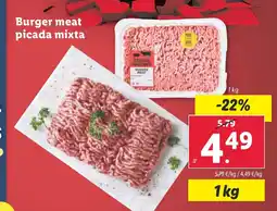 Lidl Burger meat picada mixta oferta
