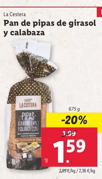 Lidl Pan de pipas de girasol y calabaza oferta