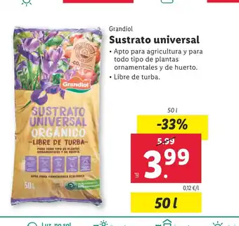 Lidl Grandiol Sustrato universal oferta