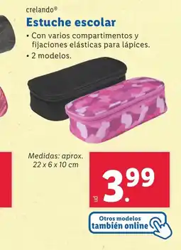 Lidl Estuche escolar oferta
