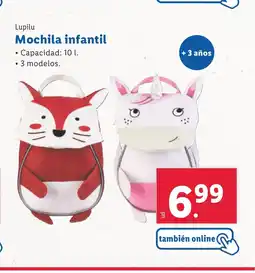 Lidl Mochila infantil oferta