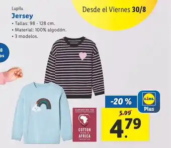 Lidl Lupilu Jersey oferta