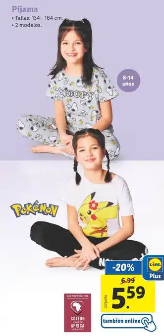 Lidl Pijama oferta