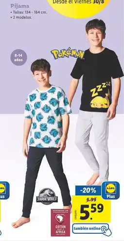 Lidl Pijama oferta