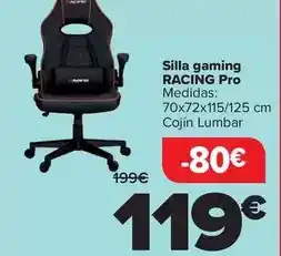Carrefour Racing - silla gaming pro oferta