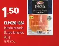 Coviran Elpozo - jamon curado duroc lonchas oferta