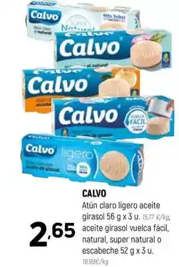 Coviran Calvo - atún claro ligero aceite girasol oferta