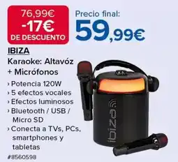 Ibiza - karaoke: altavoz + microfonos