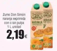 FROIZ Don simón - zumo naranja exprimida con o sin pulpa oferta