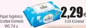 FROIZ Scottex - papel higienico húmedo wc oferta