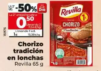 Dia Revilla - chorizo tradicion en lonchas oferta