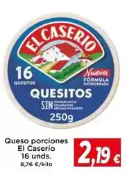 Proxi El caserío - queso porciones oferta