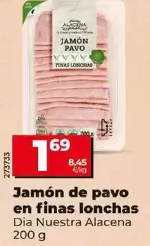 Dia Dia nuestra alacena - jamón de pavo en finas lonchas oferta