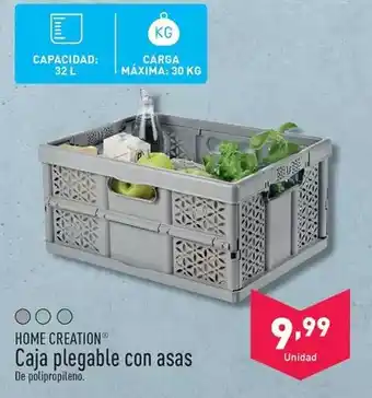 ALDI Home creation - caja plegable con asas oferta