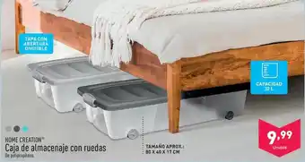 ALDI Home creation - caja de almacenaje con ruedas oferta