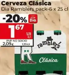 Dia Dia - ramblers cerveza clasica oferta