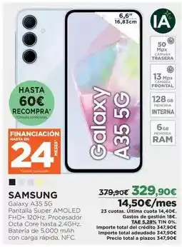 El Corte Inglés Última - samsung - galaxy a35 5g oferta