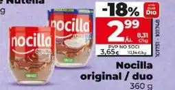Dia Nocilla original / duo oferta