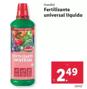 Lidl Grandiol - fertilizante universal liquido oferta
