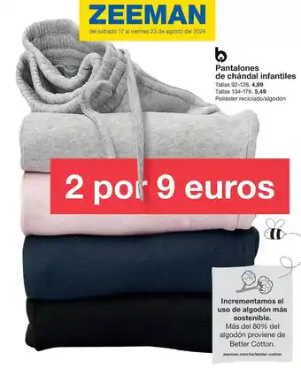 Zeeman Pantalones de chandal infantiles oferta