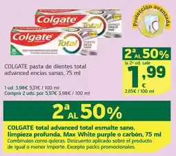 HiperDino Colgate - pasta de dientes total advanced encias sanas oferta