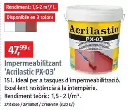 Bauhaus Impermeabilizante 'acrilastic px-03' oferta