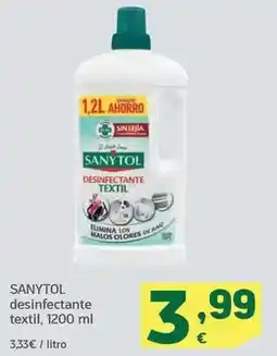 HiperDino Sanytol - desinfectante textil oferta