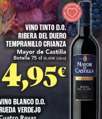Gadis Mayor de castilla - vino tinto d.o. ribera del duero tempranillo crianza oferta