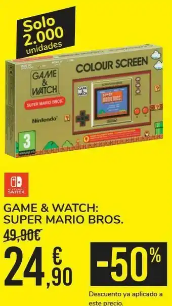 Carrefour Game & watch: super mario bros oferta
