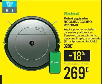 Carrefour Irobot robot aspirador roomba combo r113840 oferta