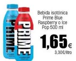 FROIZ Bebida isotónica Prime Blue Raspberry o Ice Pop oferta