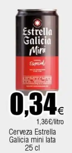 FROIZ Cerveza Estrella Galicia mini lata oferta