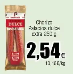 FROIZ Chorizo Palacios dulce extra oferta