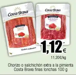 FROIZ Chorizo o salchichón extra a la pimienta Costa Brava finas lonchas oferta