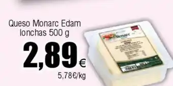 FROIZ Queso Monarc Edam lonchas oferta