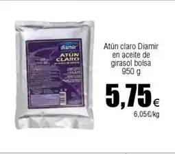 FROIZ Atún claro Diamir en aceite de girasol bolsa oferta