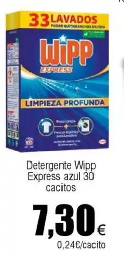 FROIZ Detergente Wipp Express azul 30 cacitos oferta