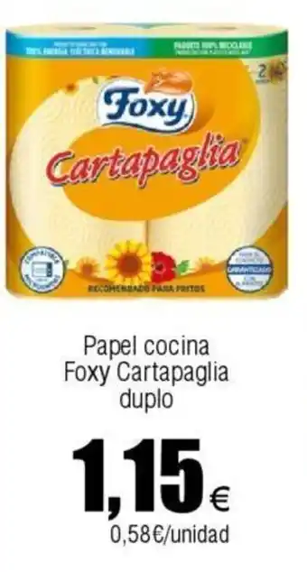 FROIZ Papel cocina Foxy Cartapaglia duplo oferta