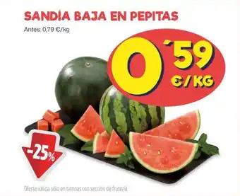 AhorraMas Sandia baja en pepitas oferta