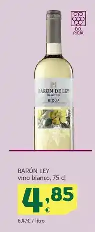 HiperDino Barón ley - vino blanco oferta